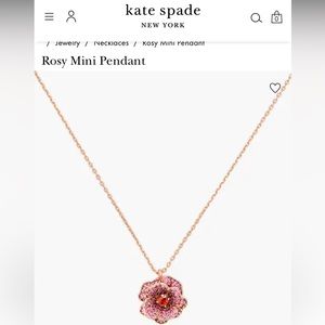 Kate spade rosy mini necklace